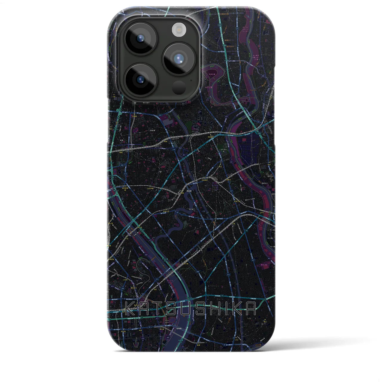 【葛飾(東京都)】地図柄iPhoneケース(バックカバータイプ)