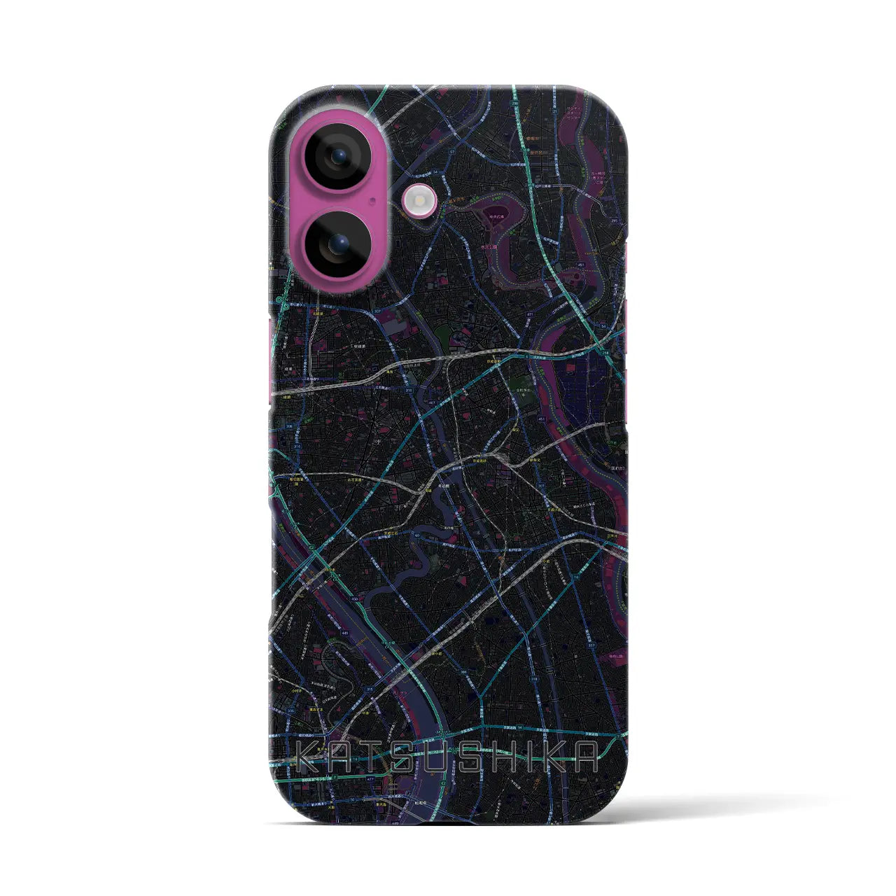 【葛飾(東京都)】地図柄iPhoneケース(バックカバータイプ)