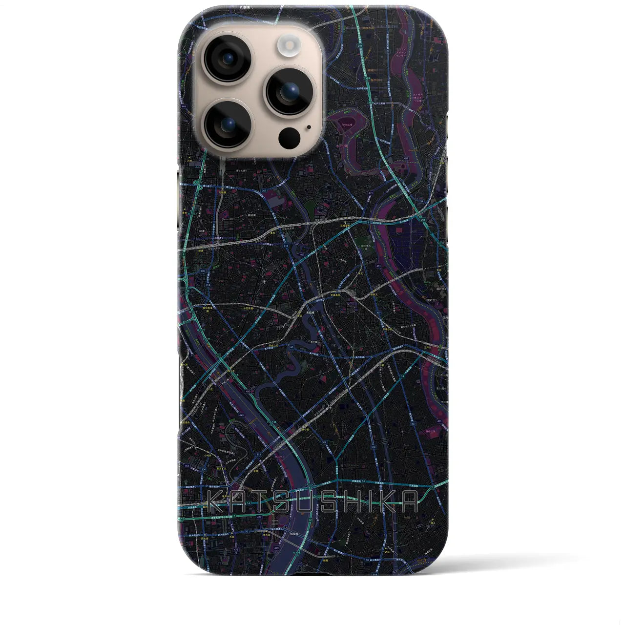 【葛飾(東京都)】地図柄iPhoneケース(バックカバータイプ)