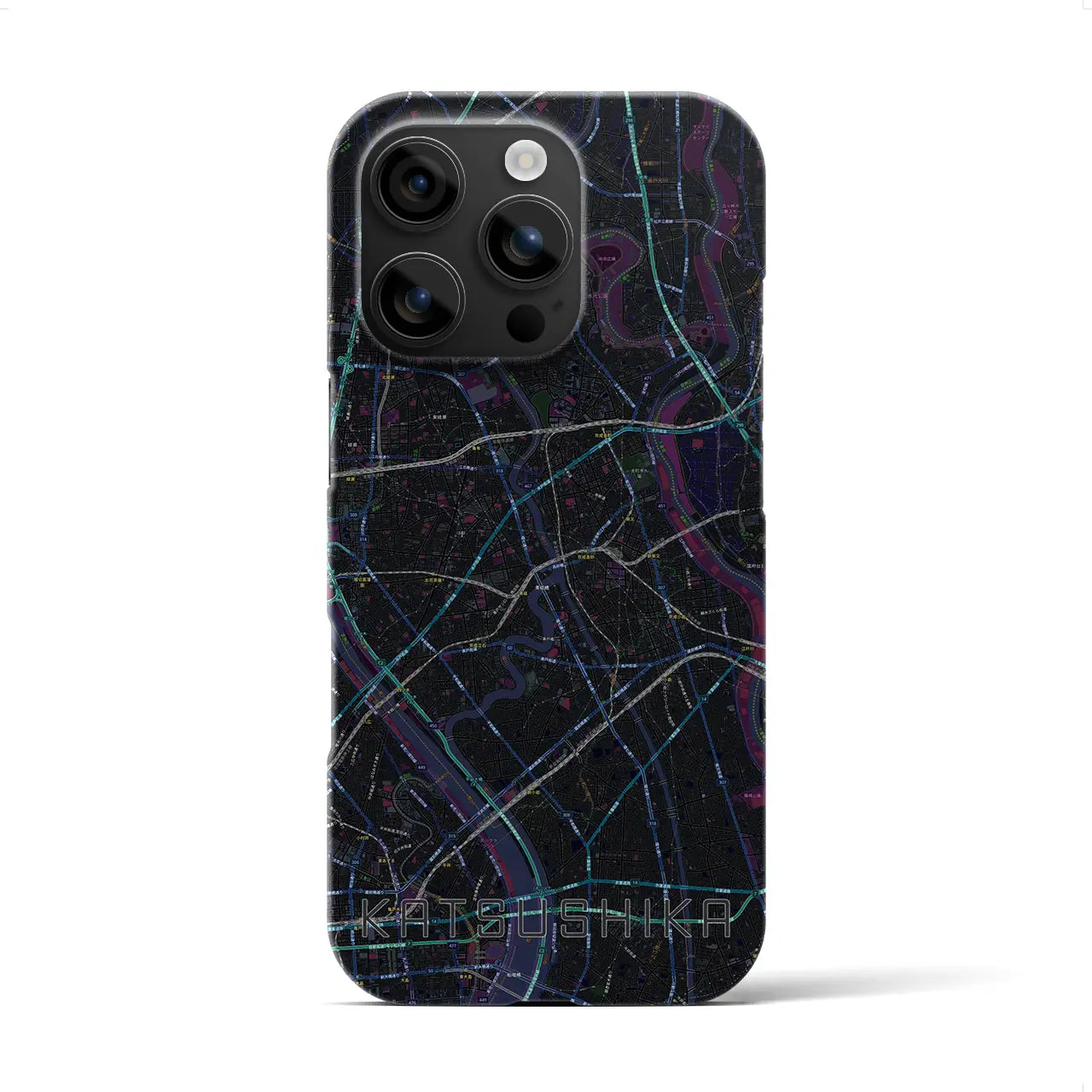 【葛飾(東京都)】地図柄iPhoneケース(バックカバータイプ)
