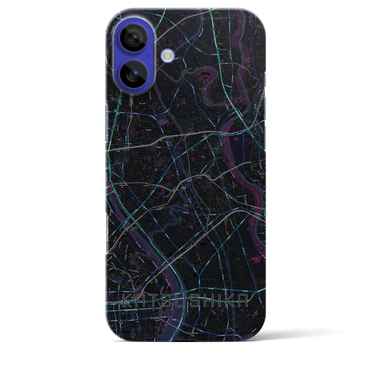 【葛飾(東京都)】地図柄iPhoneケース(バックカバータイプ)