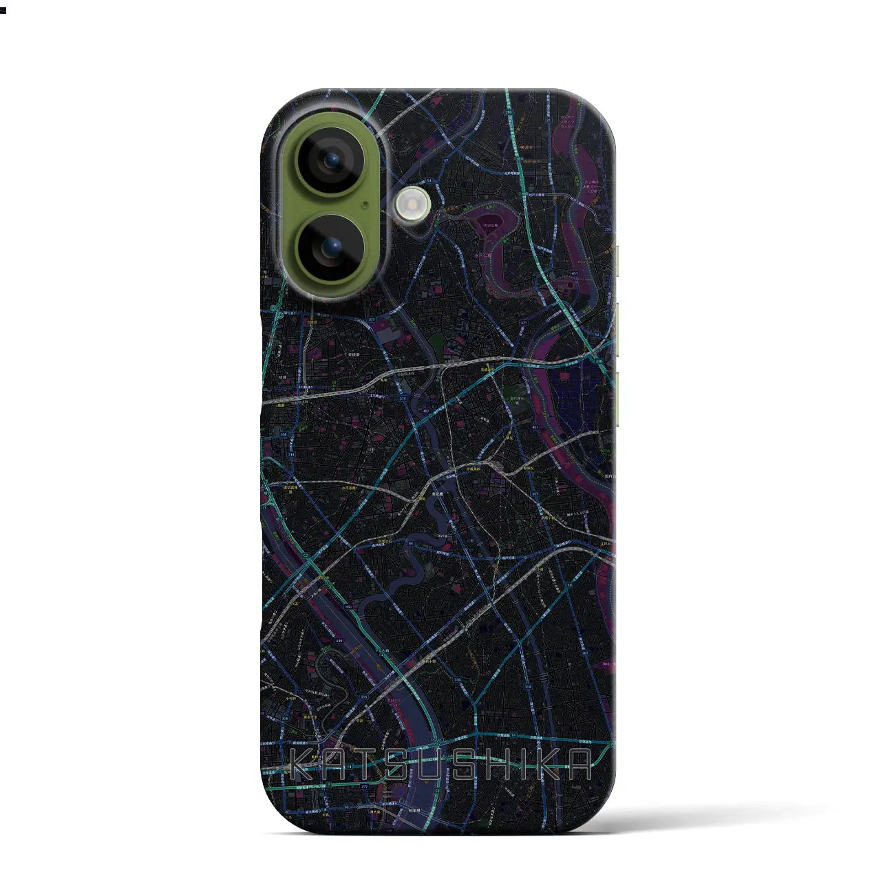 【葛飾(東京都)】地図柄iPhoneケース(バックカバータイプ)