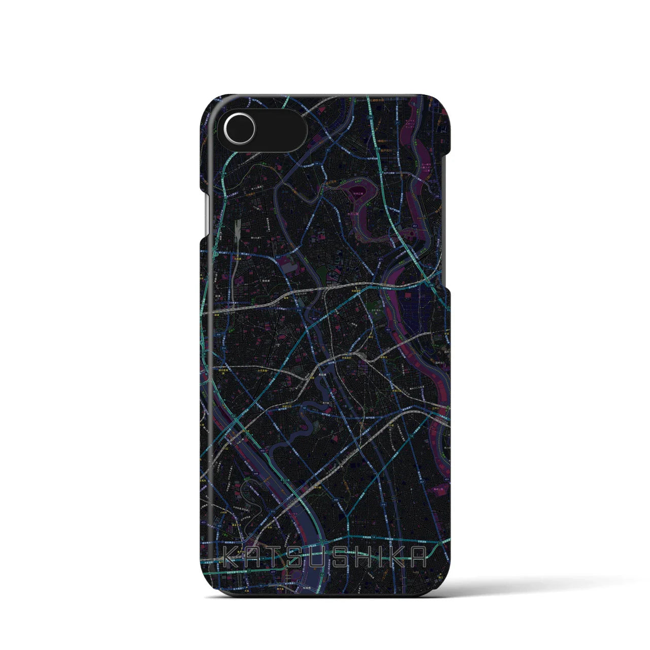 【葛飾(東京都)】地図柄iPhoneケース(バックカバータイプ)