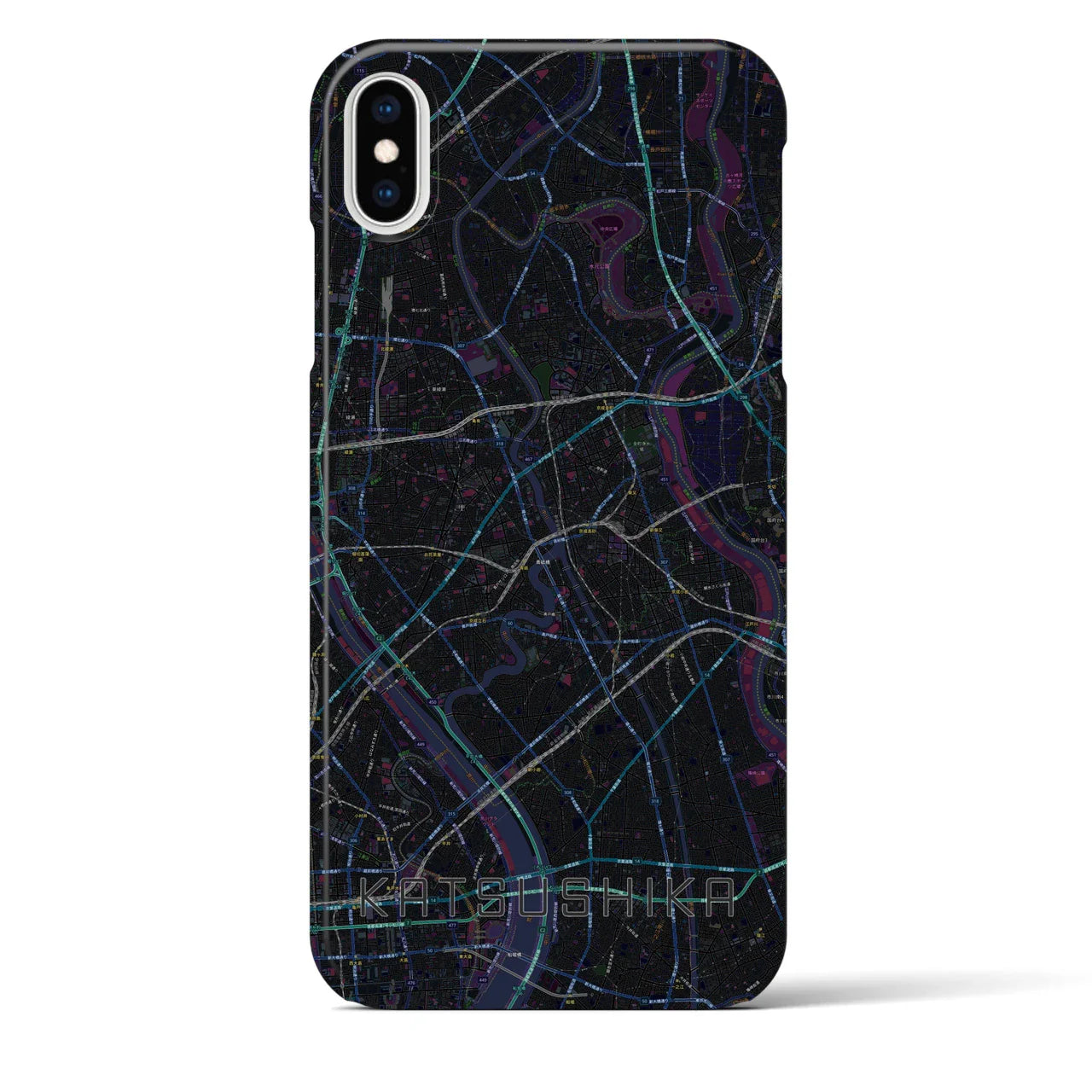 【葛飾(東京都)】地図柄iPhoneケース(バックカバータイプ)