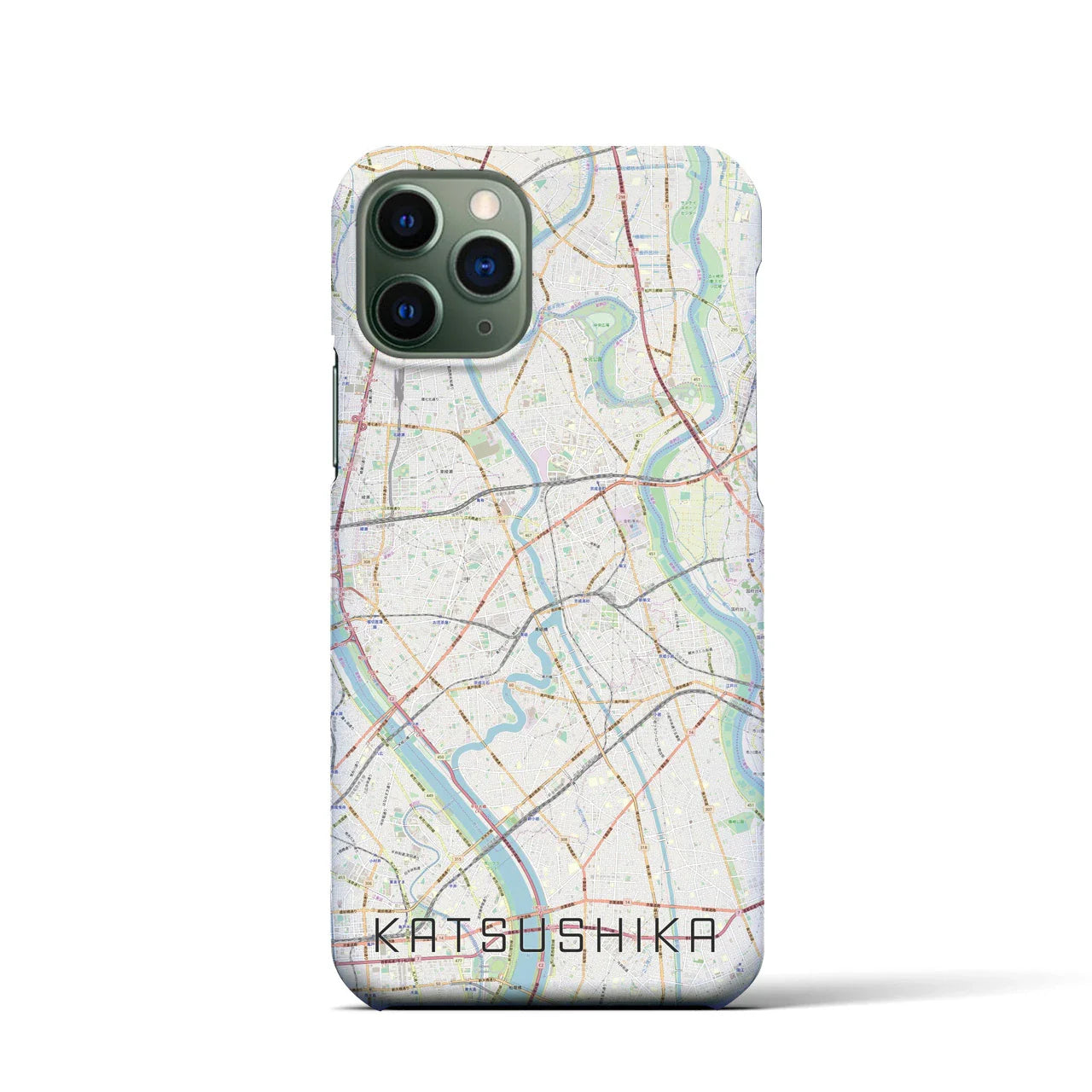 【葛飾(東京都)】地図柄iPhoneケース(バックカバータイプ)