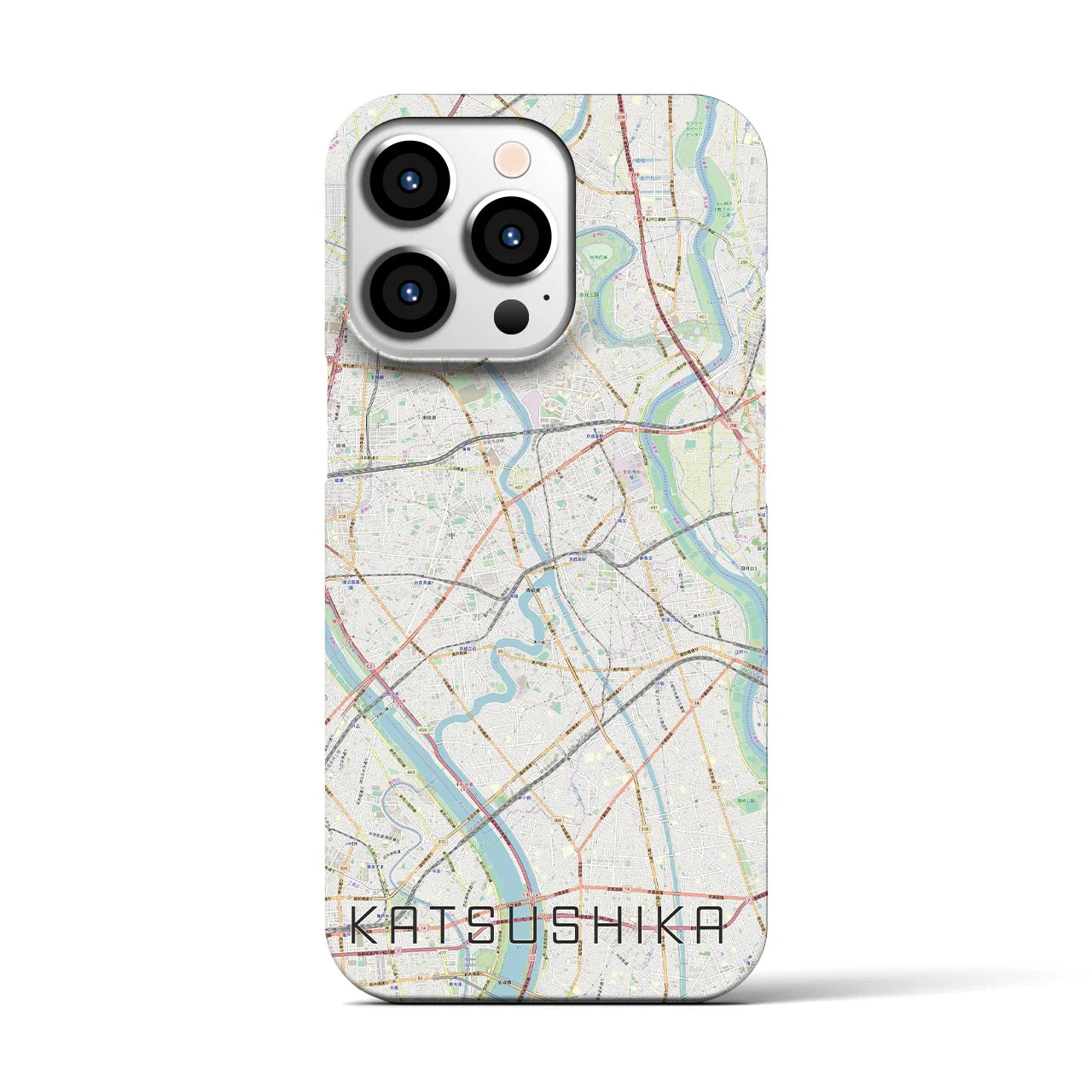 【葛飾(東京都)】地図柄iPhoneケース(バックカバータイプ)