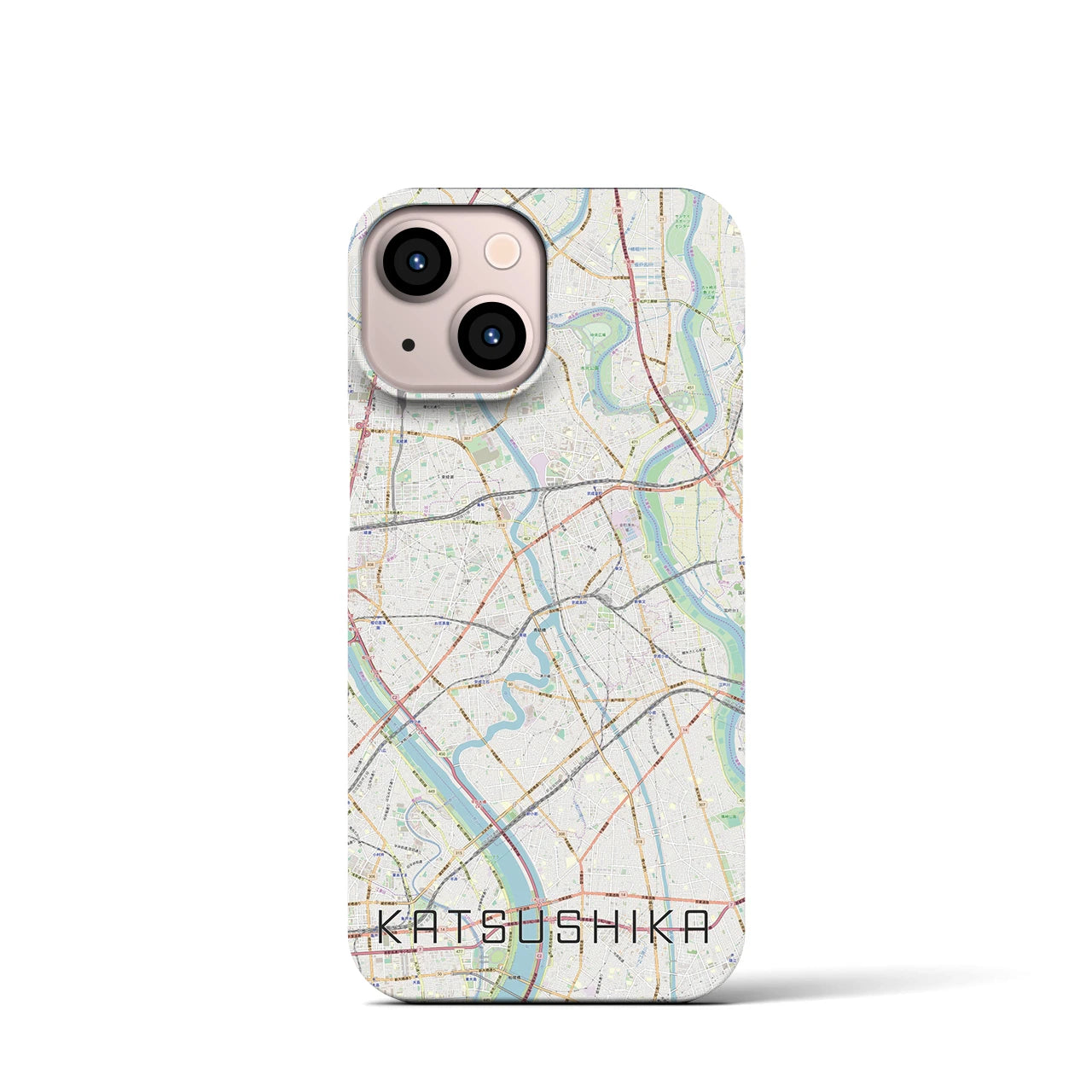 【葛飾(東京都)】地図柄iPhoneケース(バックカバータイプ)