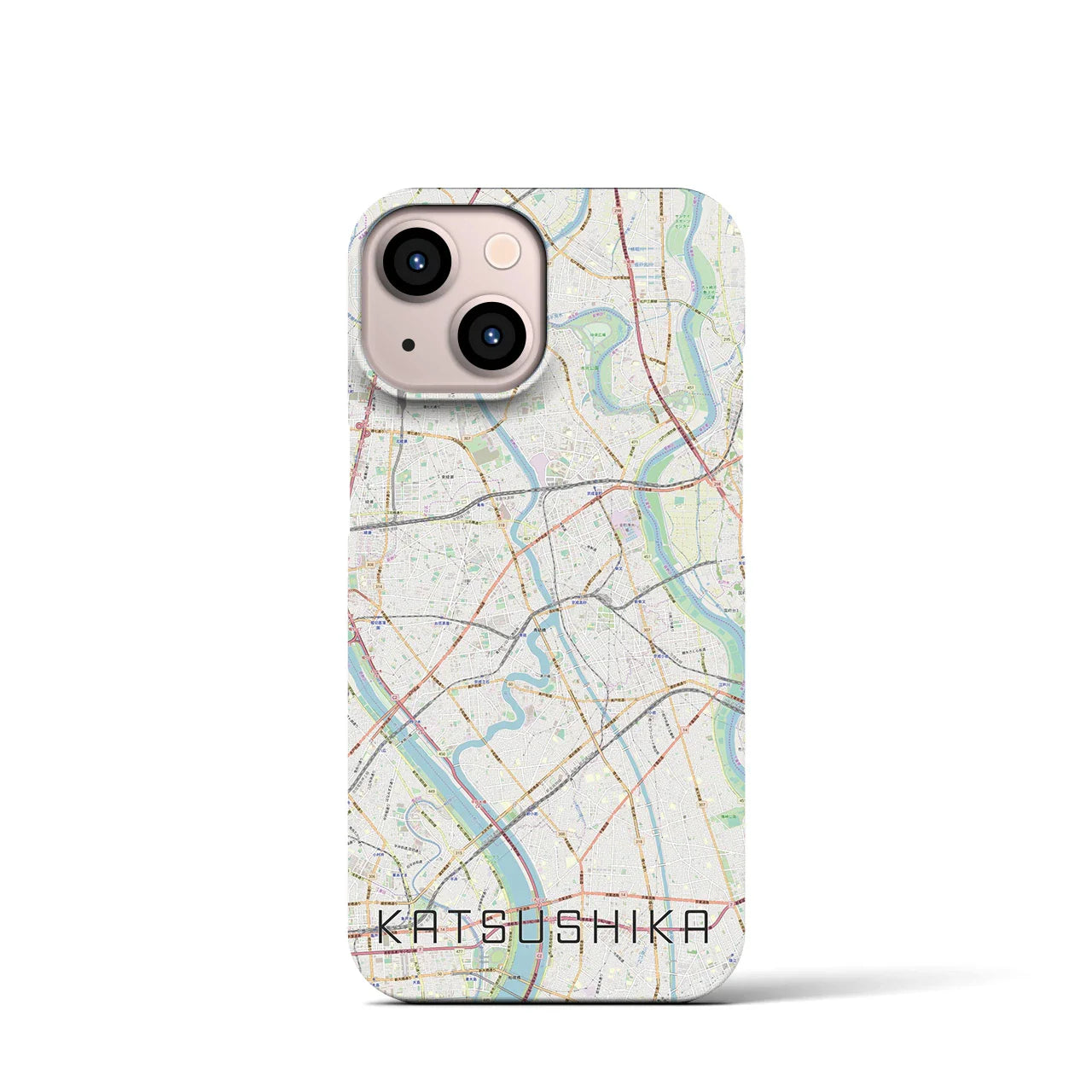 【葛飾(東京都)】地図柄iPhoneケース(バックカバータイプ)