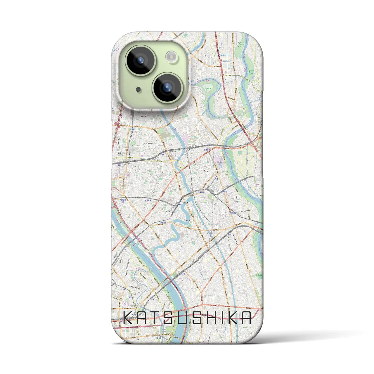 【葛飾(東京都)】地図柄iPhoneケース(バックカバータイプ)