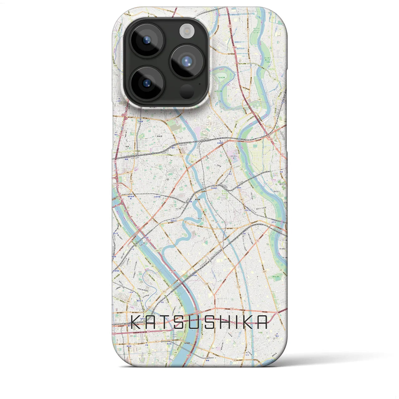 【葛飾(東京都)】地図柄iPhoneケース(バックカバータイプ)