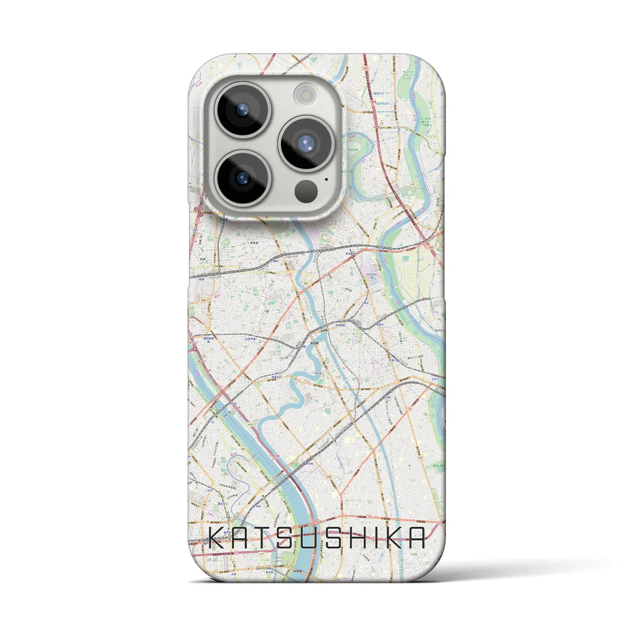 【葛飾(東京都)】地図柄iPhoneケース(バックカバータイプ)
