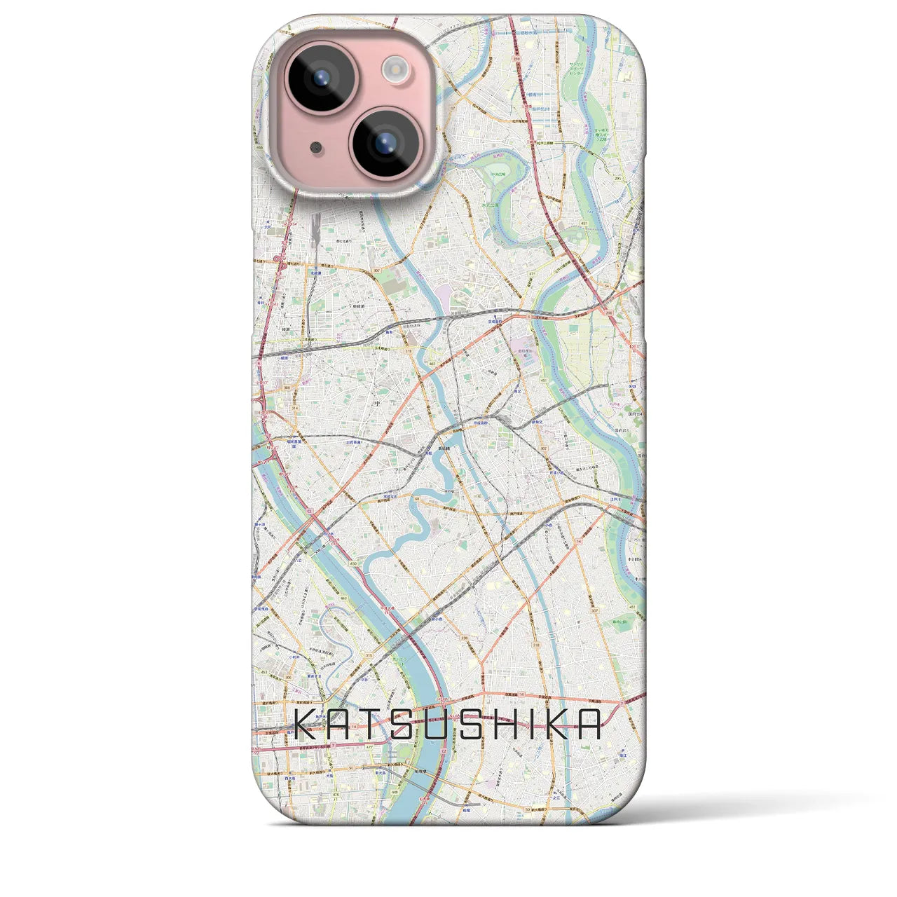 【葛飾(東京都)】地図柄iPhoneケース(バックカバータイプ)