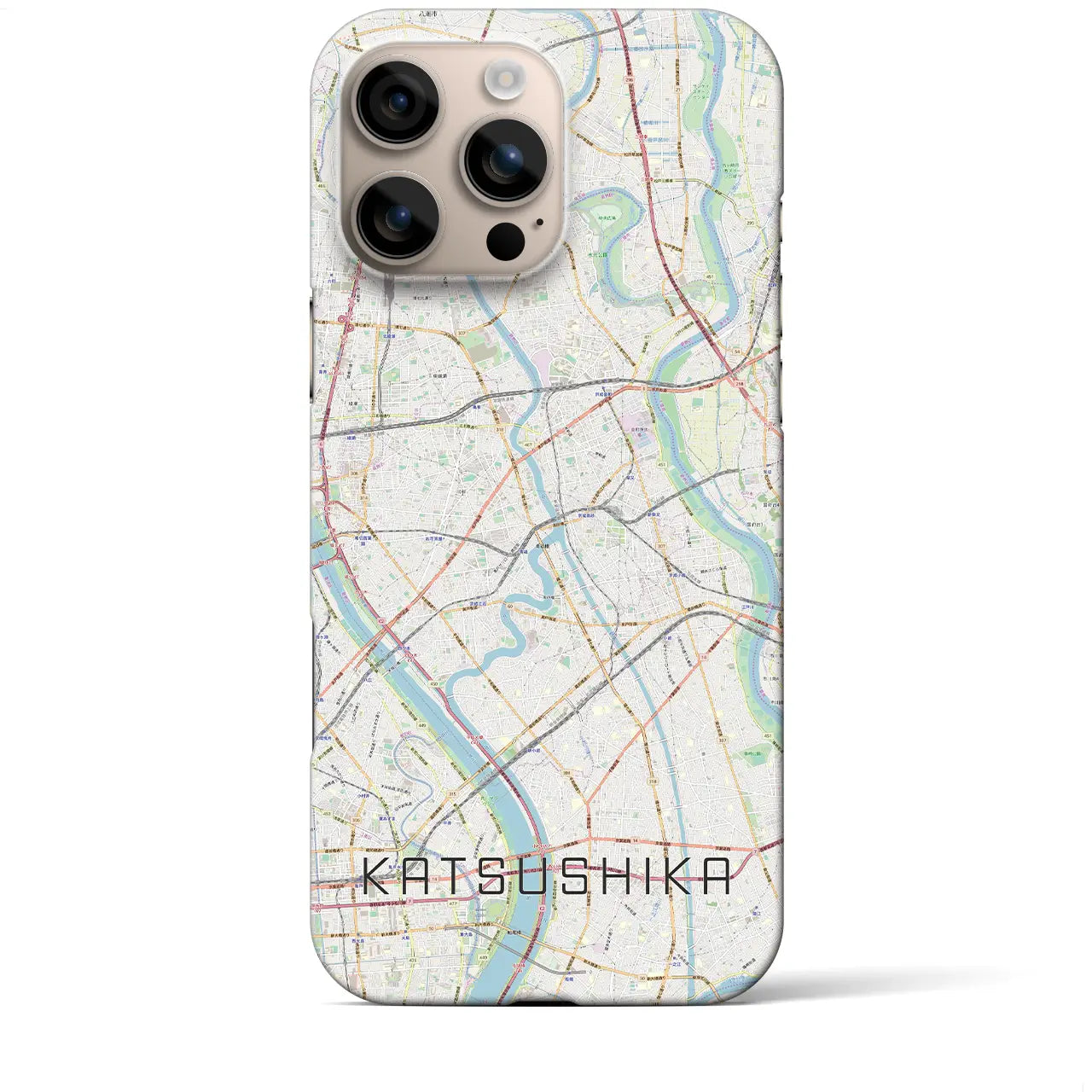 【葛飾(東京都)】地図柄iPhoneケース(バックカバータイプ)