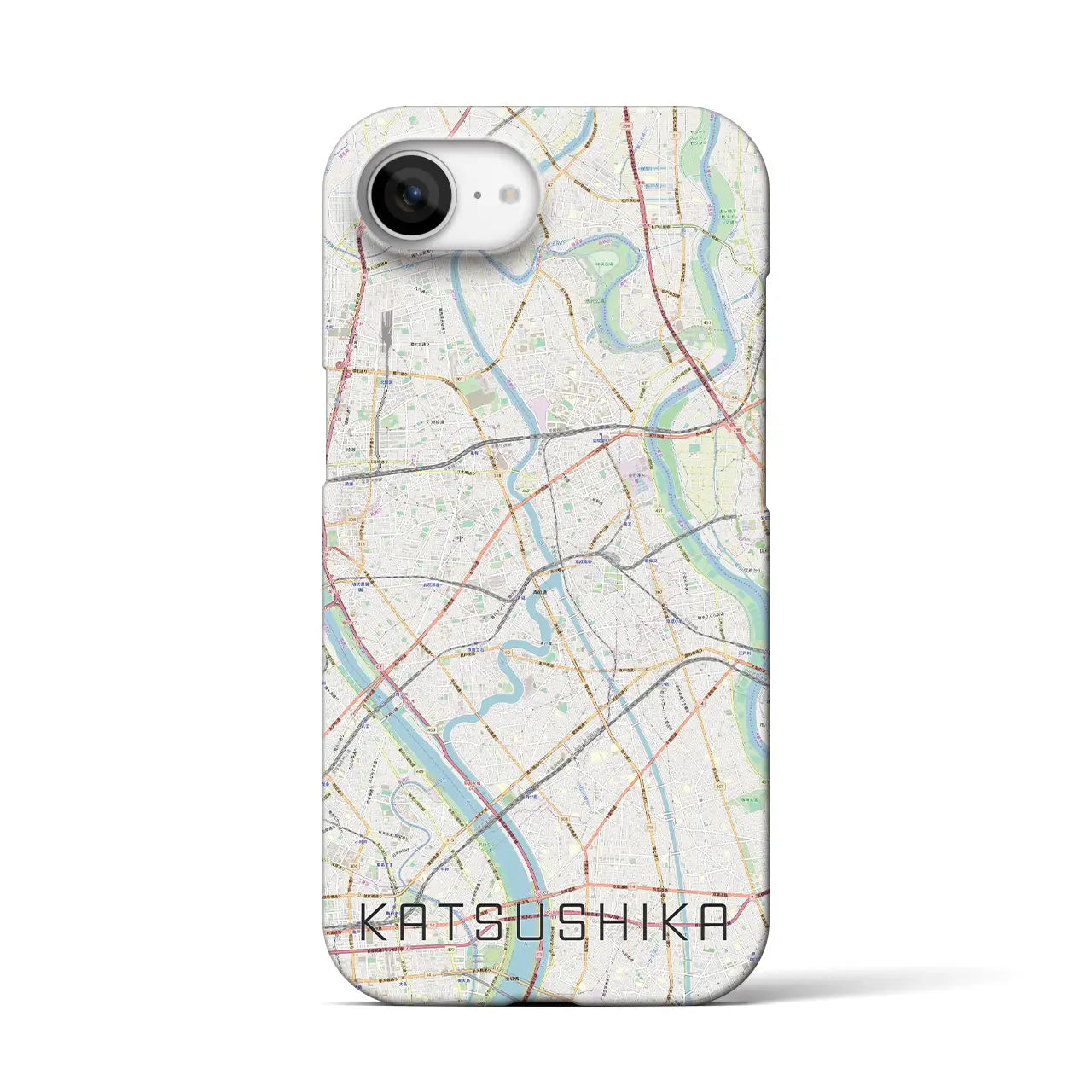 【葛飾(東京都)】地図柄iPhoneケース(バックカバータイプ)