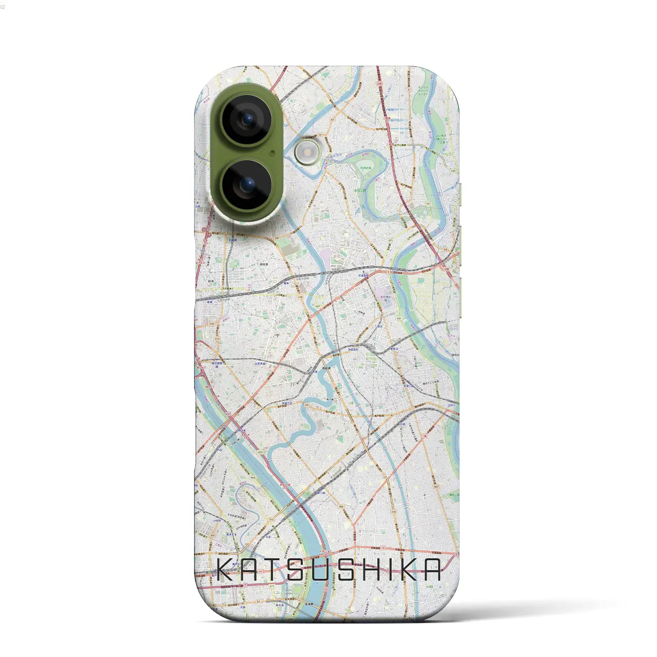 【葛飾(東京都)】地図柄iPhoneケース(バックカバータイプ)