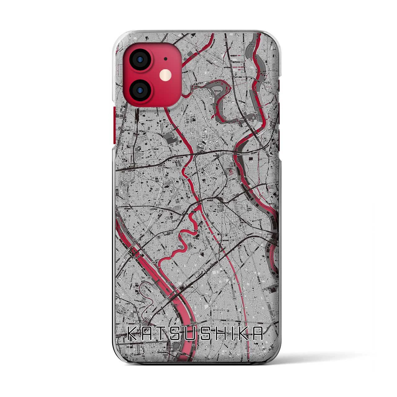 【葛飾(東京都)】地図柄iPhoneケース(クリアタイプ)