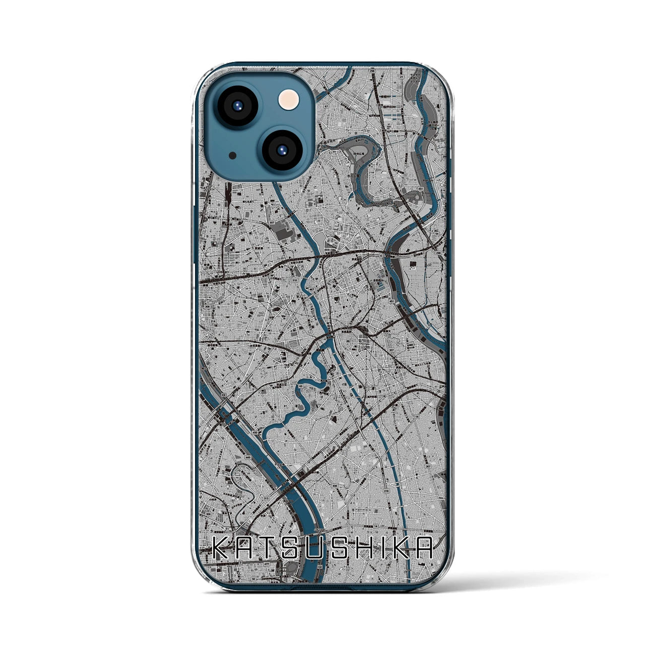 【葛飾(東京都)】地図柄iPhoneケース(クリアタイプ)