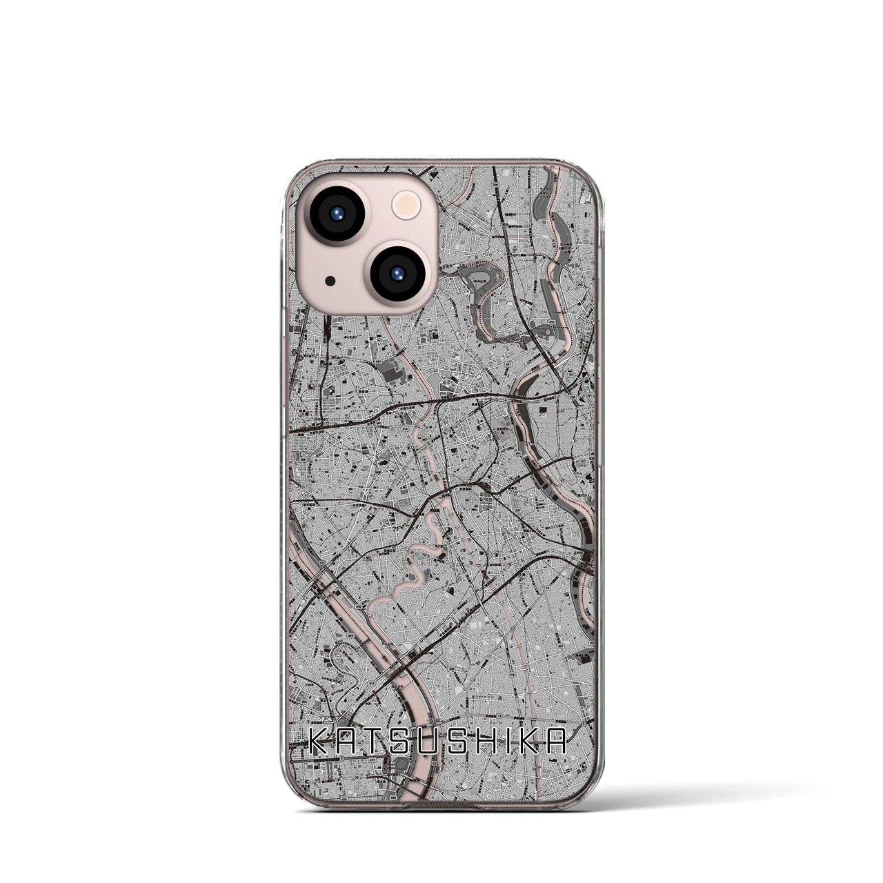 【葛飾(東京都)】地図柄iPhoneケース(クリアタイプ)