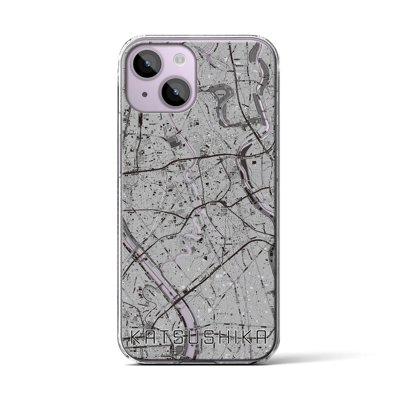 【葛飾(東京都)】地図柄iPhoneケース(クリアタイプ)