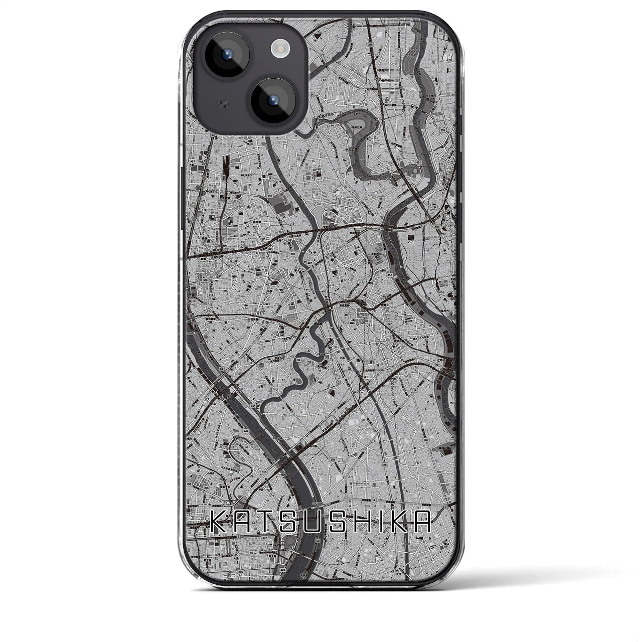 【葛飾(東京都)】地図柄iPhoneケース(クリアタイプ)