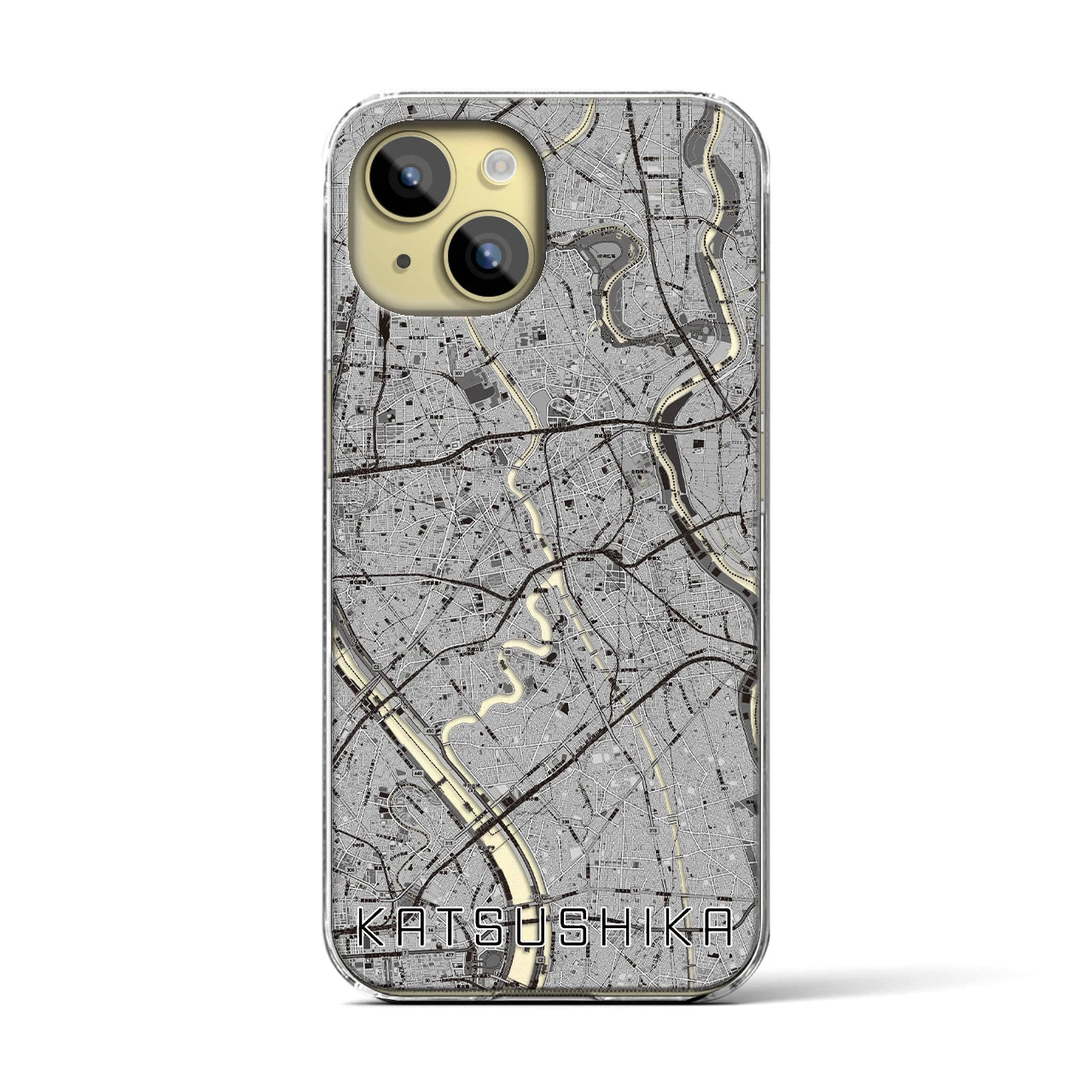 【葛飾(東京都)】地図柄iPhoneケース(クリアタイプ)