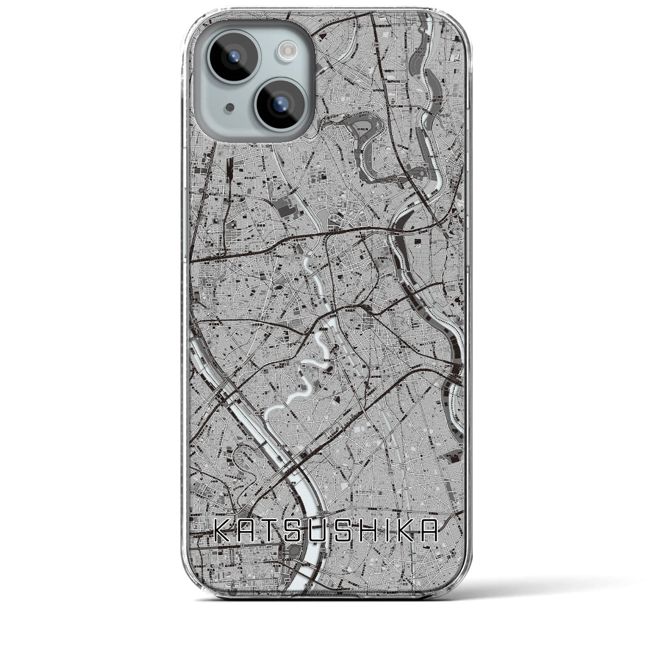 【葛飾(東京都)】地図柄iPhoneケース(クリアタイプ)