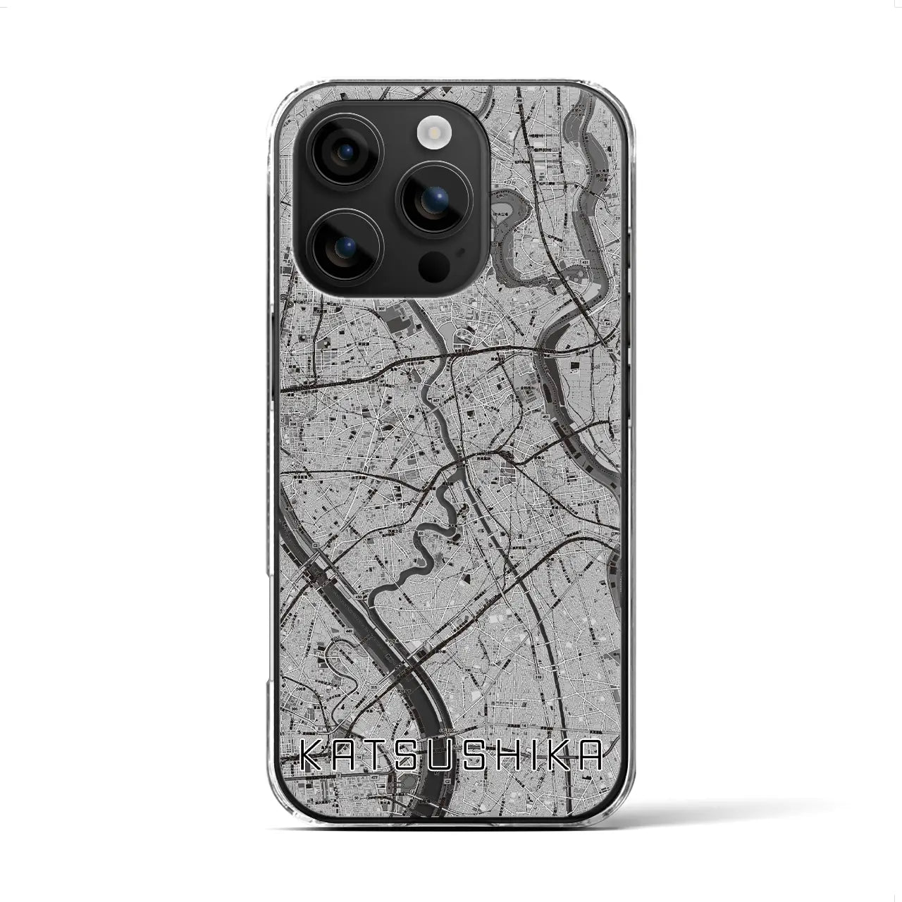 【葛飾(東京都)】地図柄iPhoneケース(クリアタイプ)