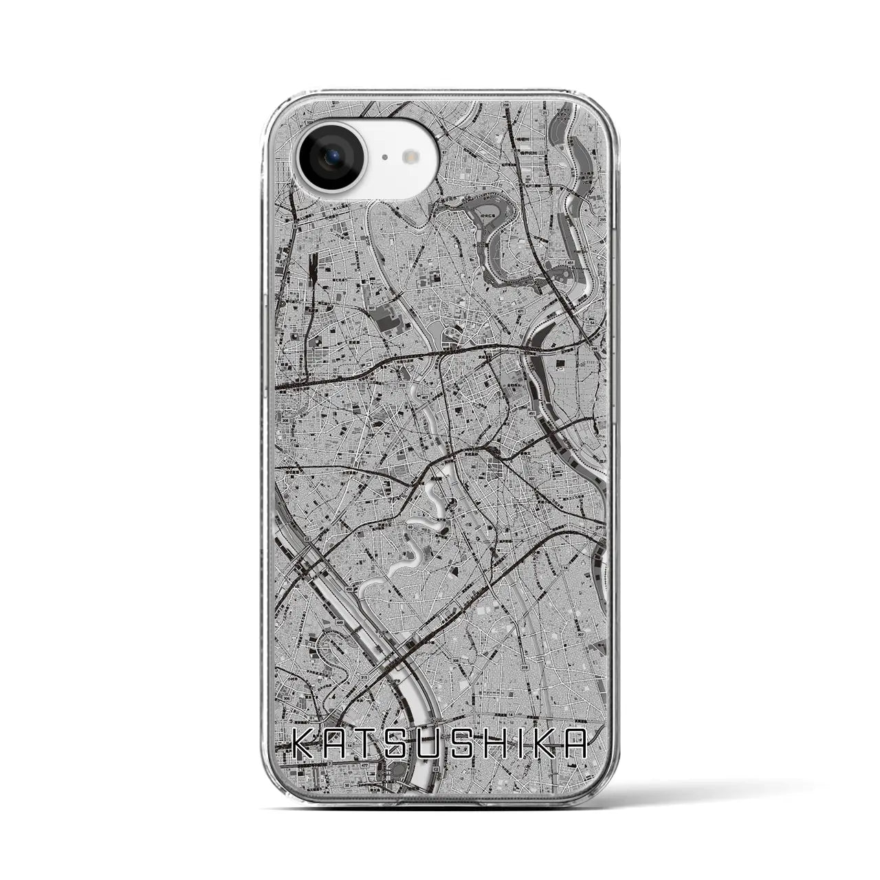 【葛飾(東京都)】地図柄iPhoneケース(クリアタイプ)
