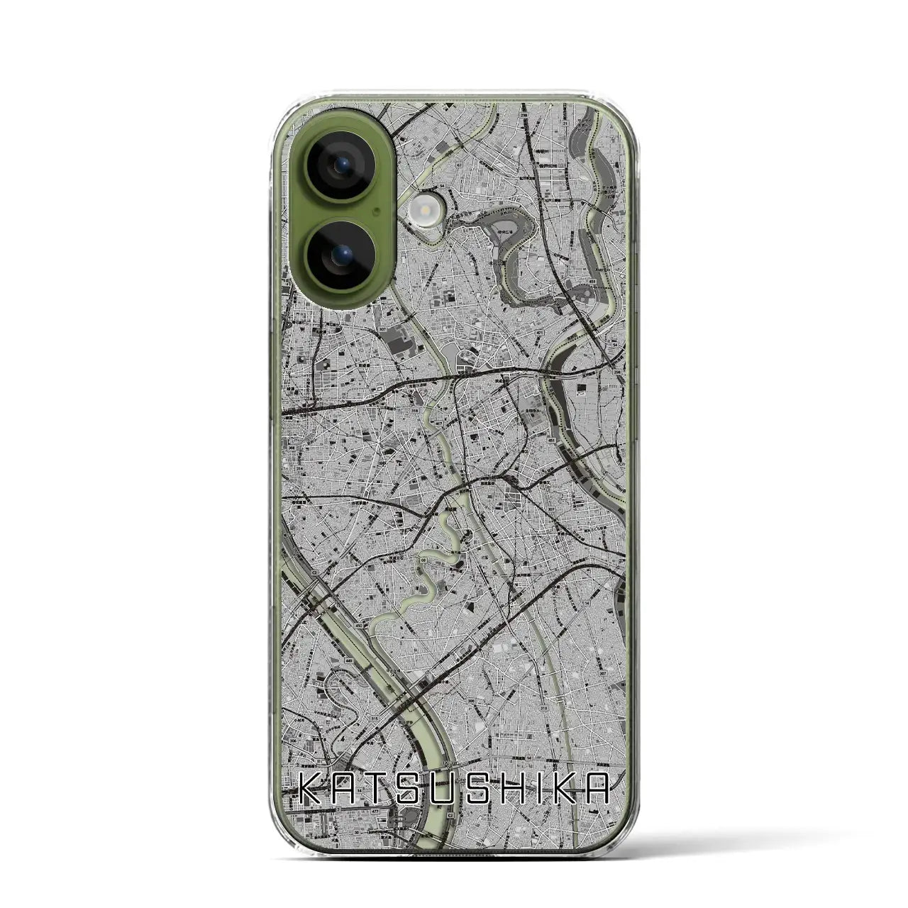 【葛飾(東京都)】地図柄iPhoneケース(クリアタイプ)