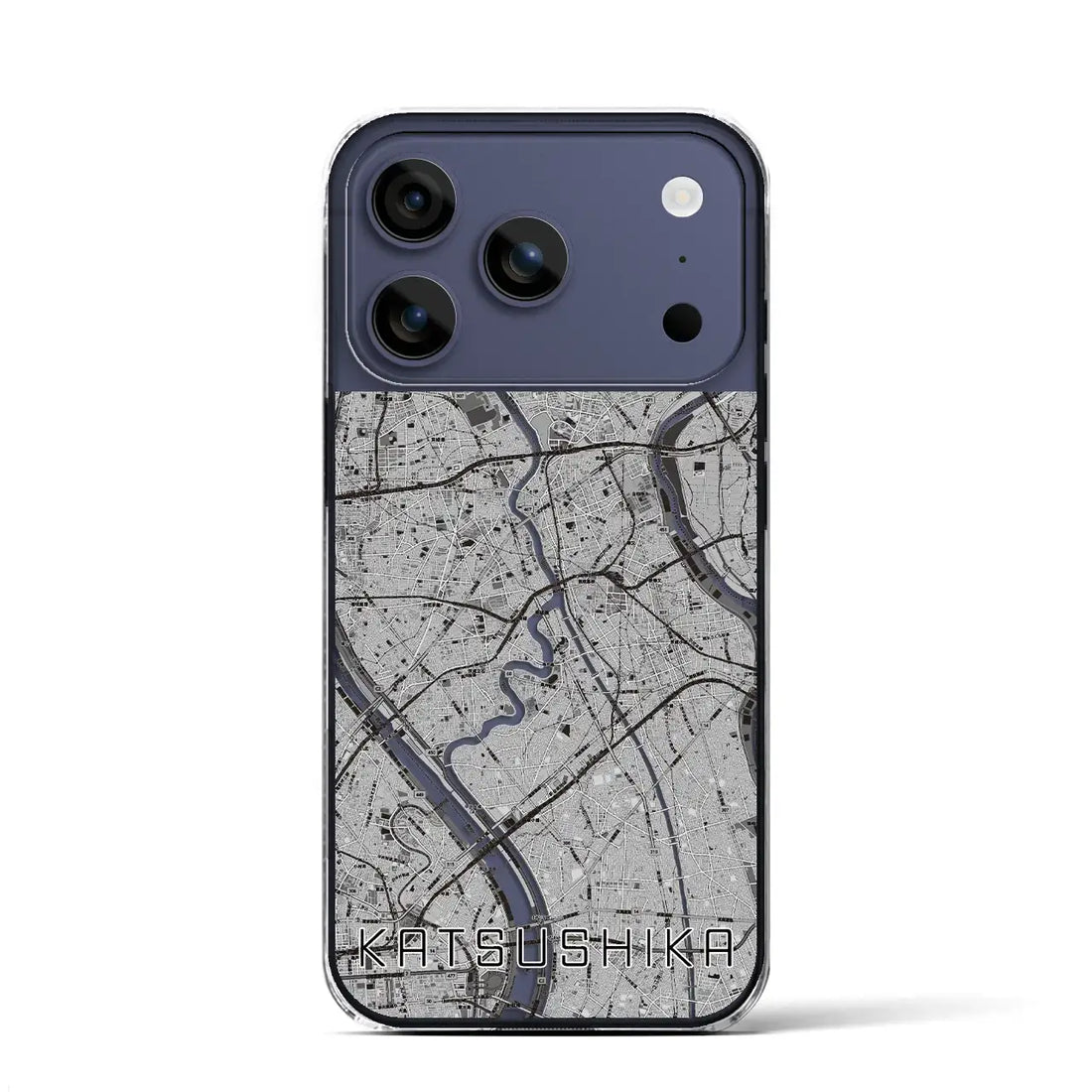 【葛飾(東京都)】地図柄iPhoneケース(クリアタイプ)