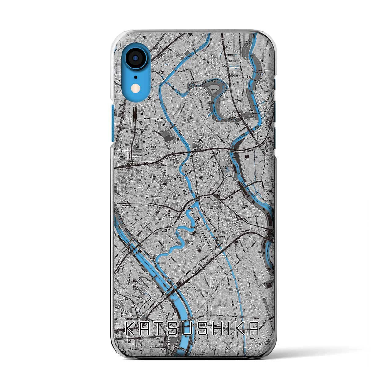 【葛飾(東京都)】地図柄iPhoneケース(クリアタイプ)
