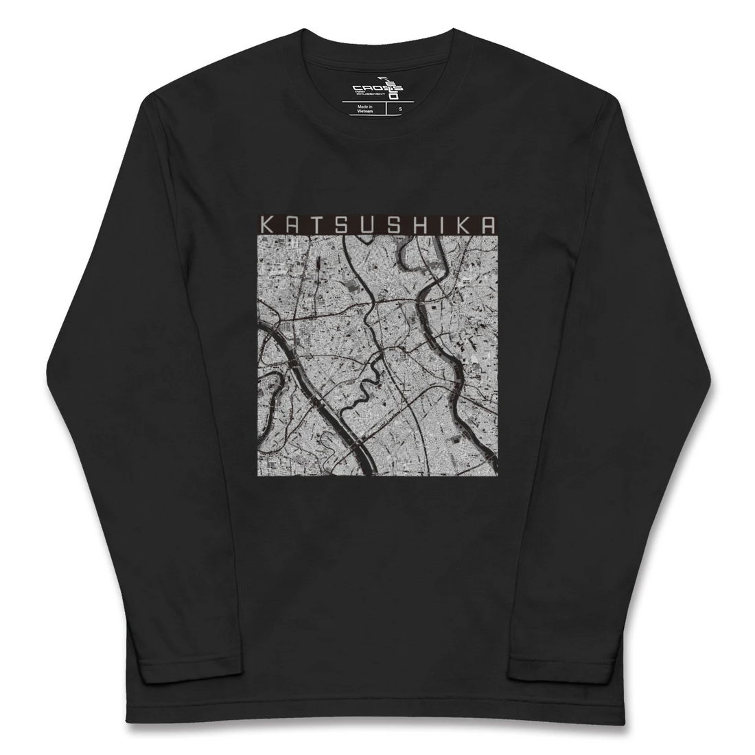 【葛飾(東京都)】地図柄ロングスリーブTシャツ