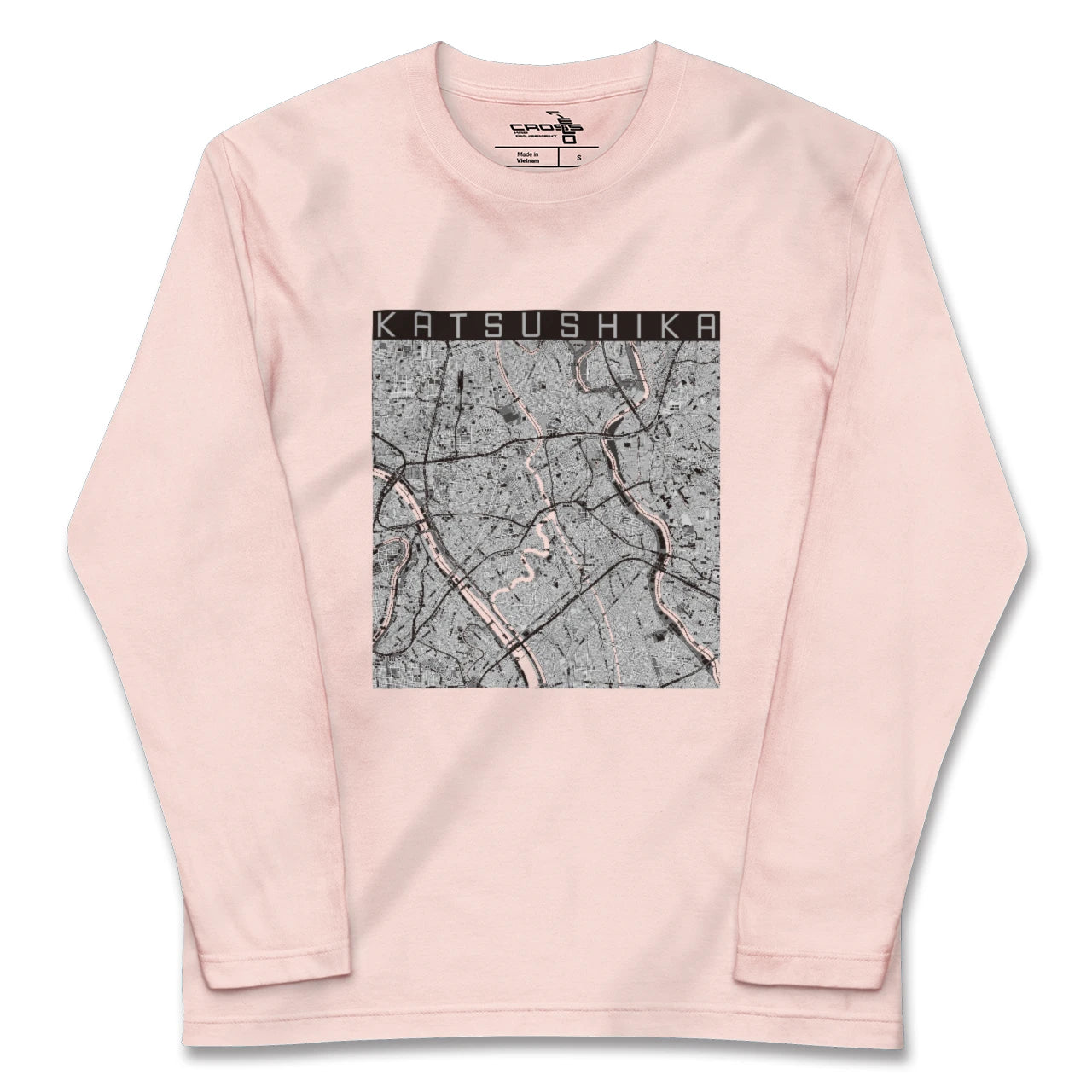 【葛飾(東京都)】地図柄ロングスリーブTシャツ