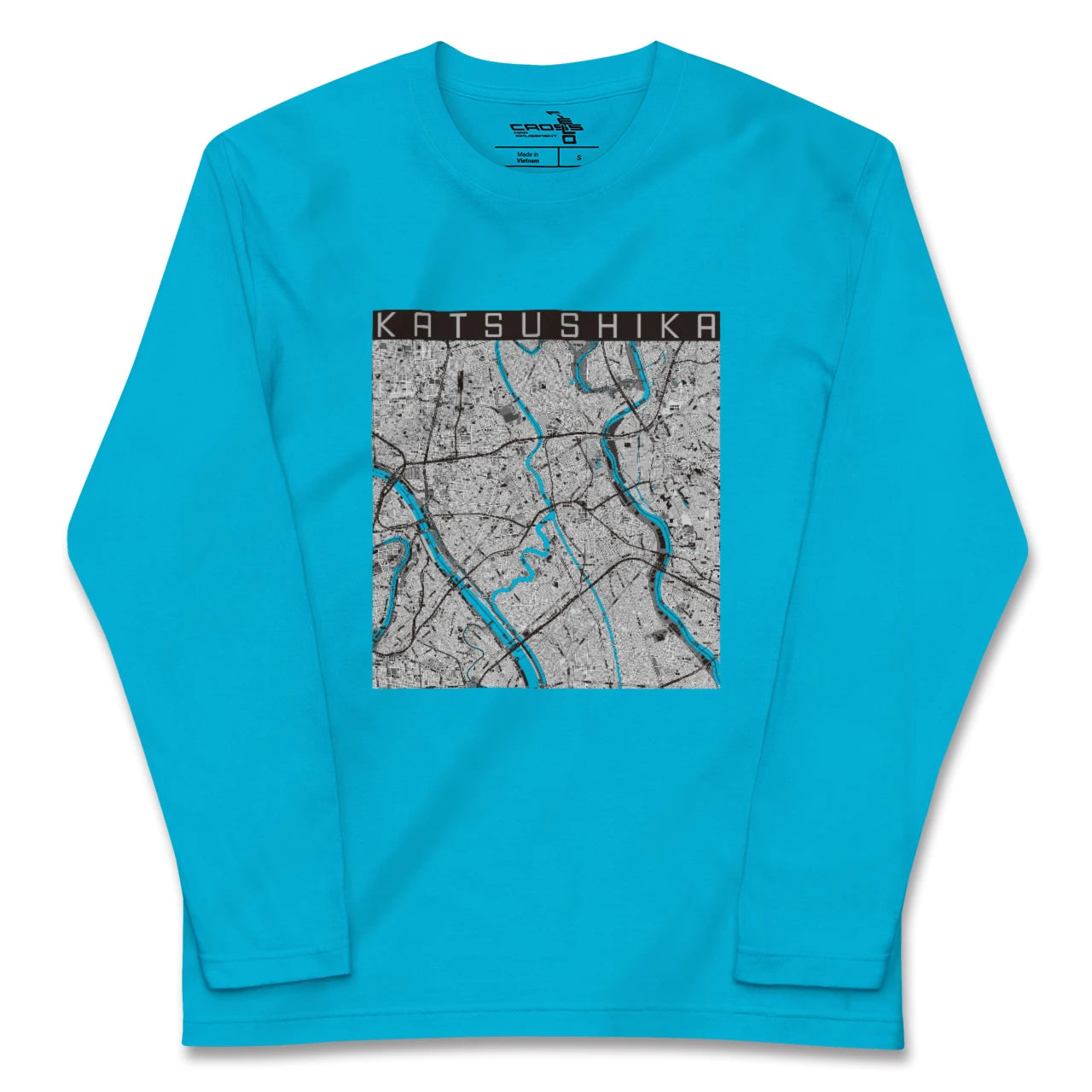 【葛飾(東京都)】地図柄ロングスリーブTシャツ
