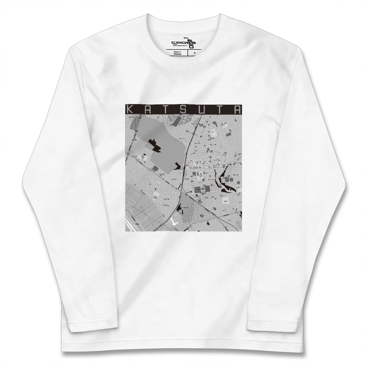 【勝田(茨城県)】地図柄ロングスリーブTシャツ