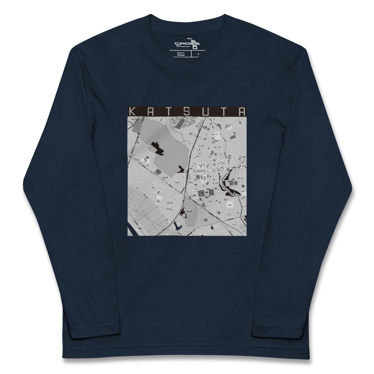 【勝田(茨城県)】地図柄ロングスリーブTシャツ