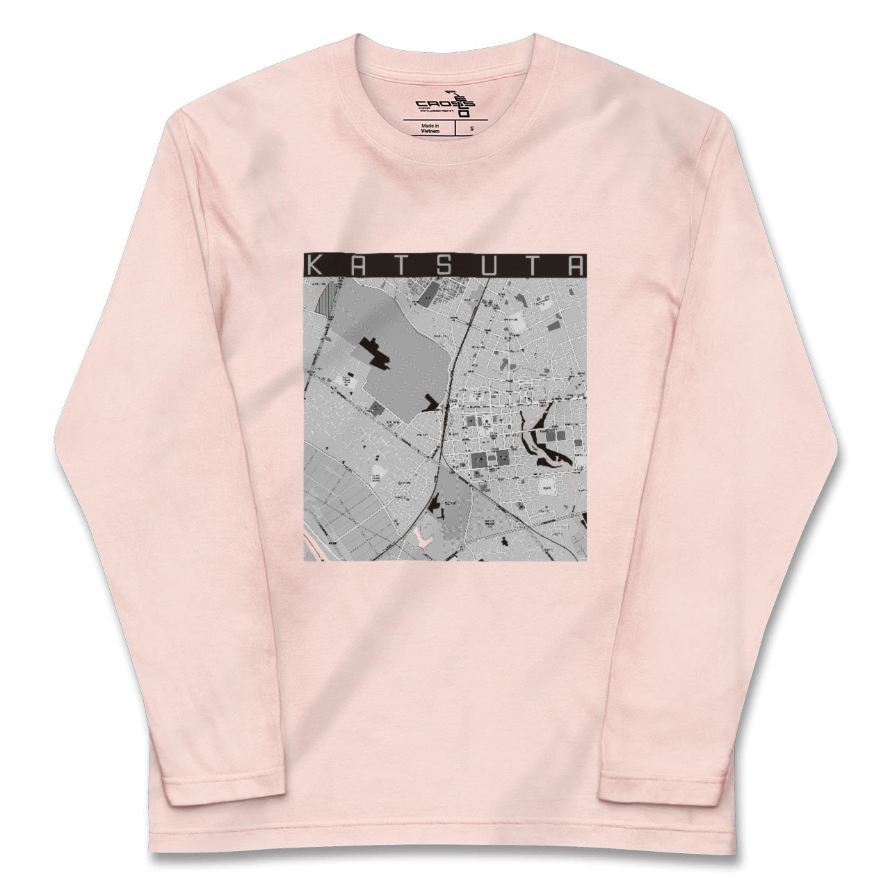 【勝田(茨城県)】地図柄ロングスリーブTシャツ
