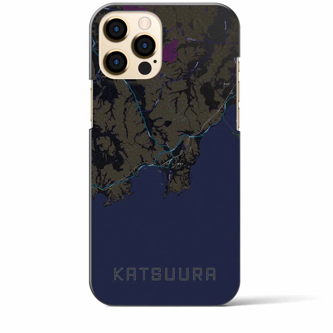 【勝浦(千葉県)】地図柄iPhoneケース(バックカバータイプ)