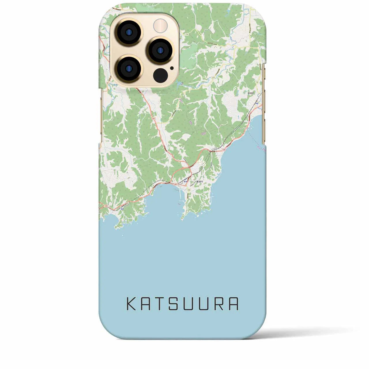 【勝浦(千葉県)】地図柄iPhoneケース(バックカバータイプ)