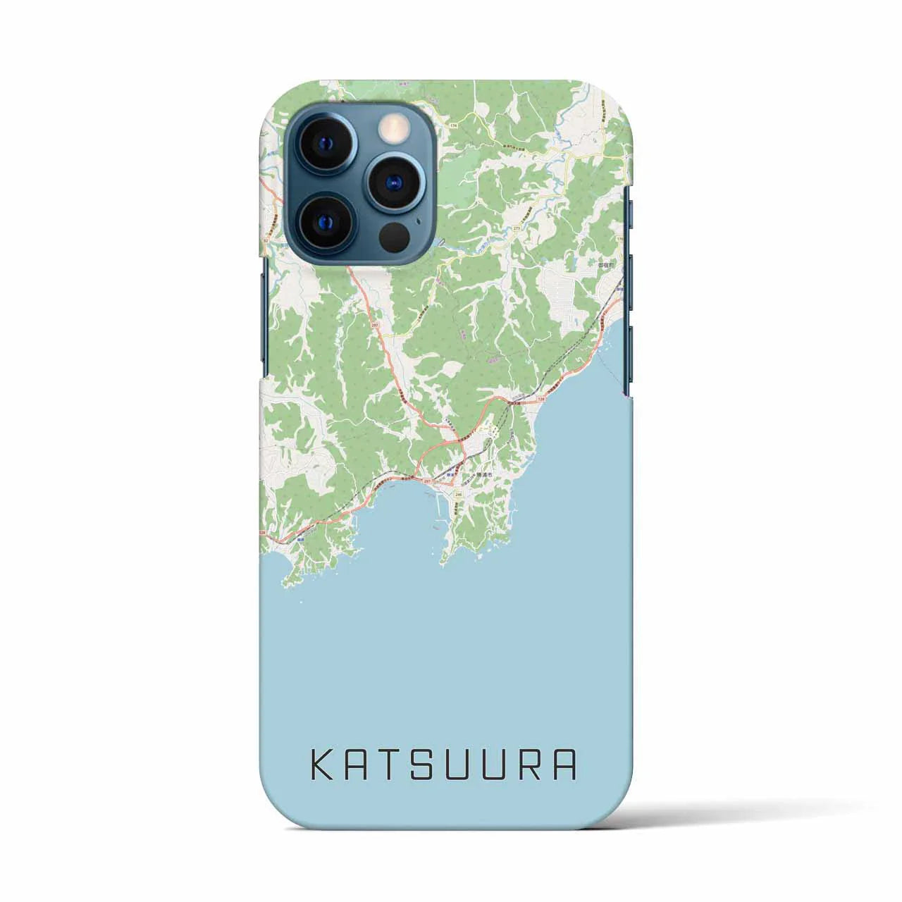 【勝浦(千葉県)】地図柄iPhoneケース(バックカバータイプ)