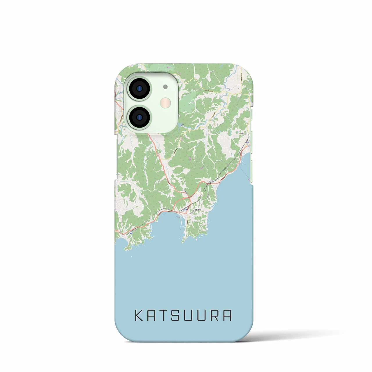 【勝浦(千葉県)】地図柄iPhoneケース(バックカバータイプ)
