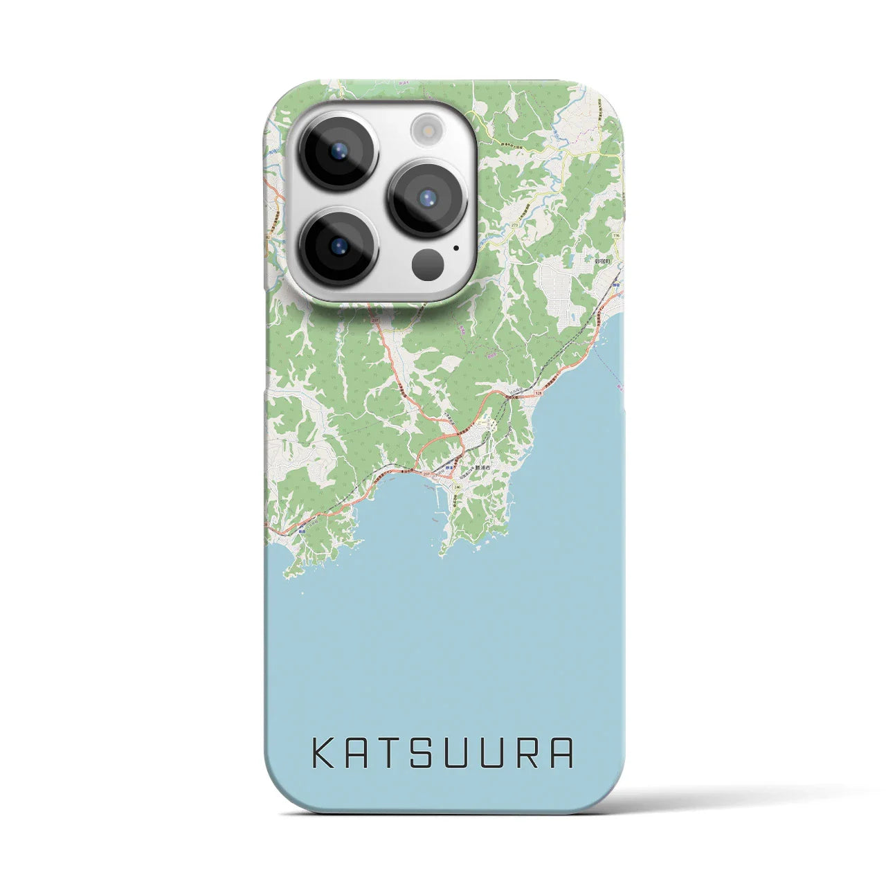 【勝浦(千葉県)】地図柄iPhoneケース(バックカバータイプ)