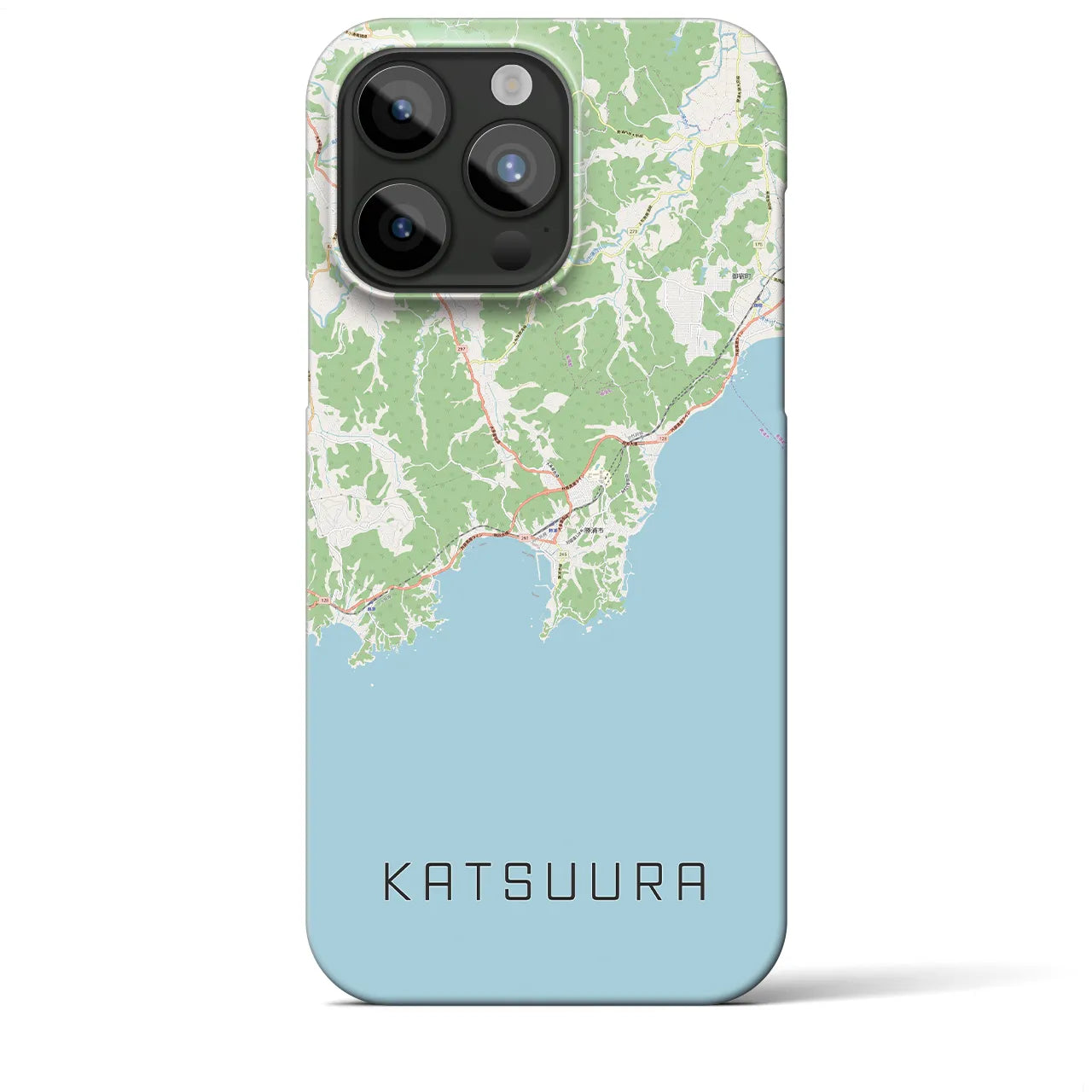 【勝浦(千葉県)】地図柄iPhoneケース(バックカバータイプ)