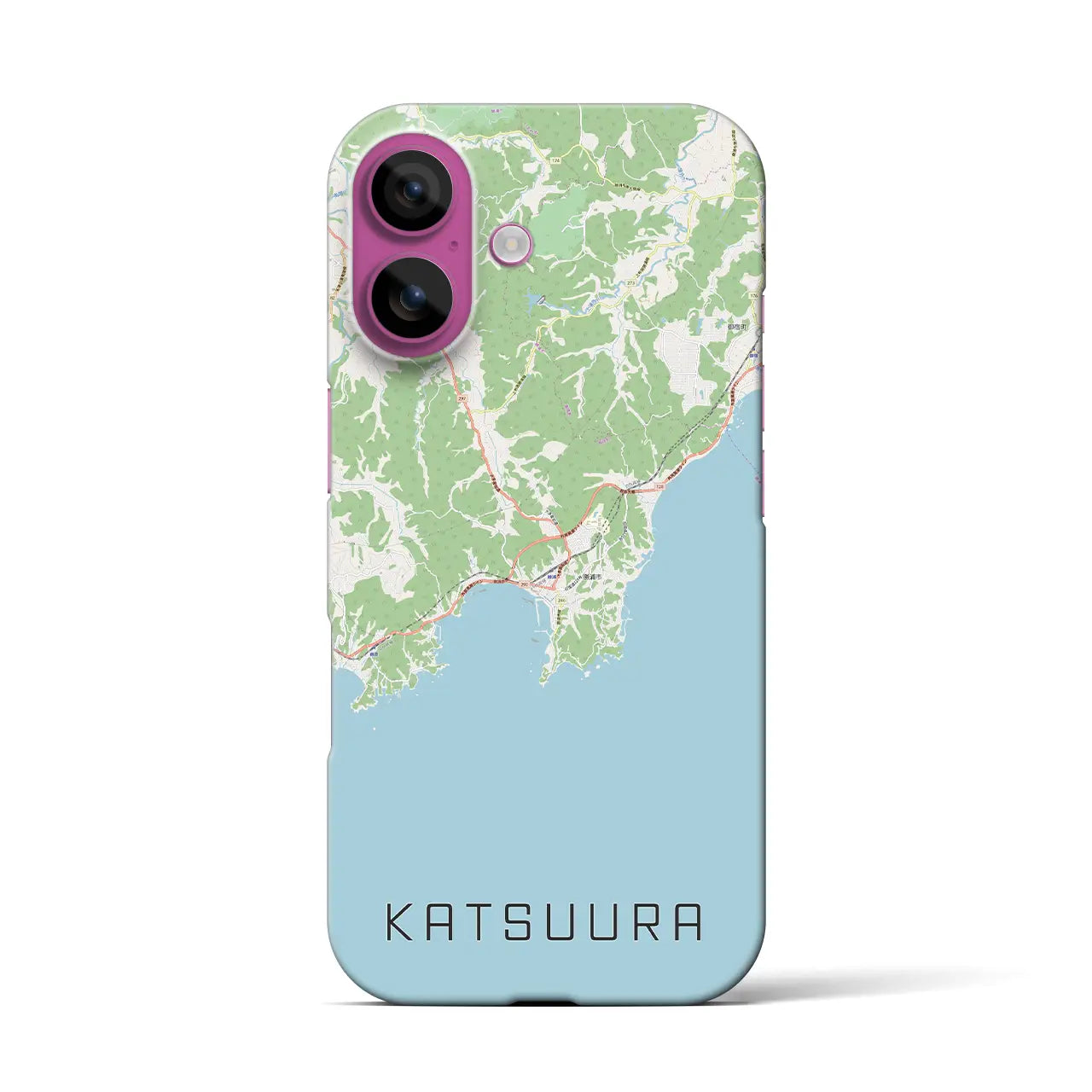 【勝浦(千葉県)】地図柄iPhoneケース(バックカバータイプ)