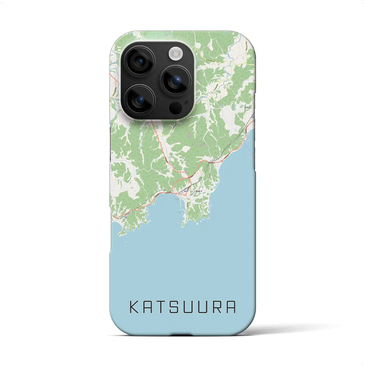 【勝浦(千葉県)】地図柄iPhoneケース(バックカバータイプ)