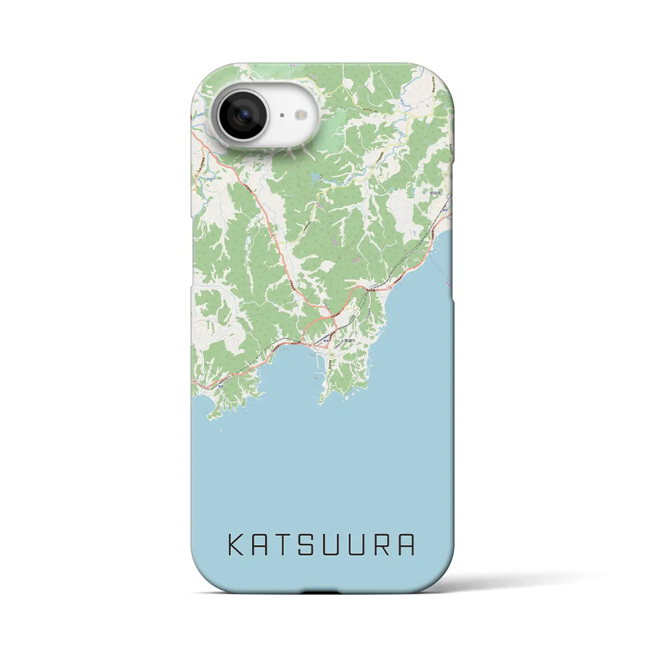 【勝浦(千葉県)】地図柄iPhoneケース(バックカバータイプ)