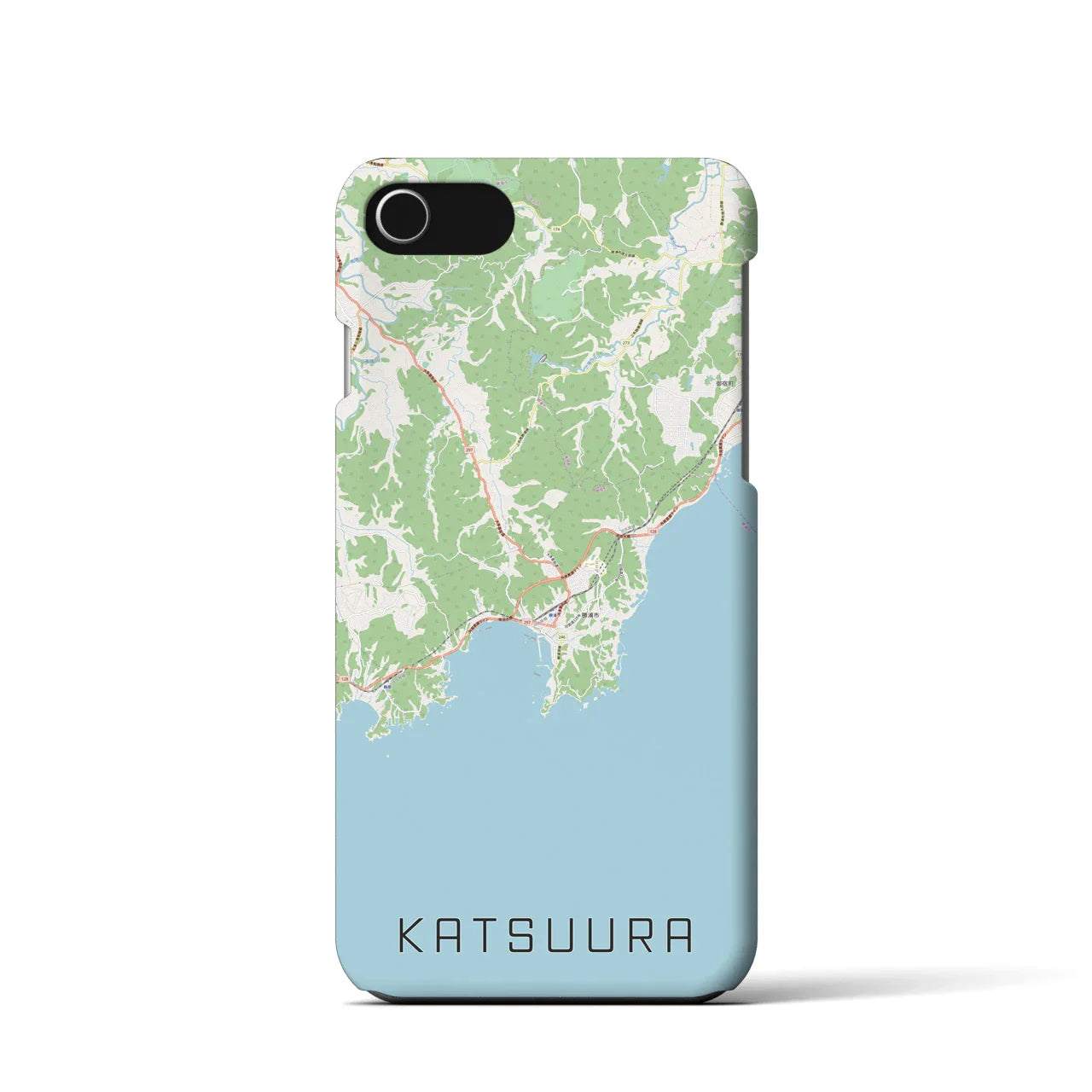 【勝浦(千葉県)】地図柄iPhoneケース(バックカバータイプ)