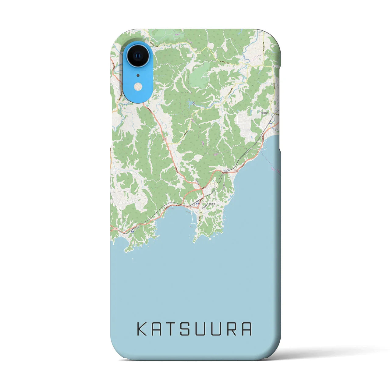 【勝浦(千葉県)】地図柄iPhoneケース(バックカバータイプ)