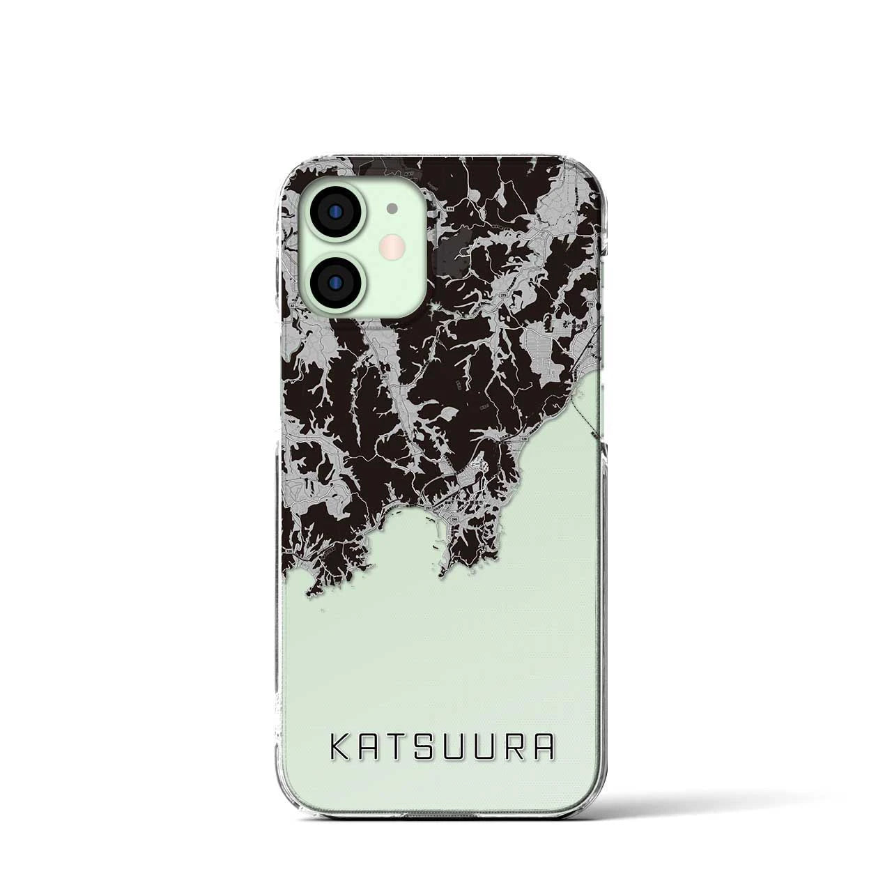 【勝浦(千葉県)】地図柄iPhoneケース(クリアタイプ)