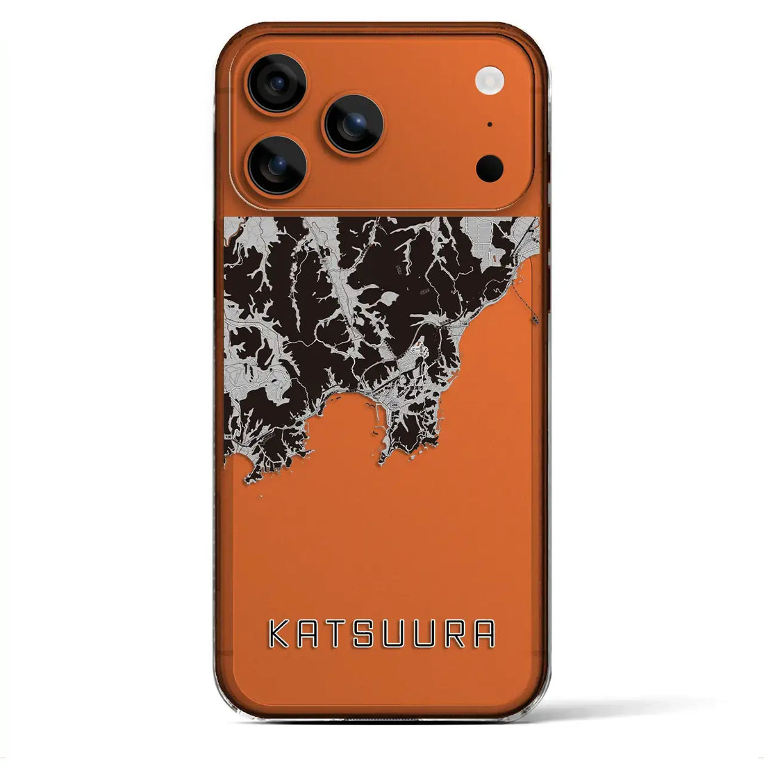 【勝浦(千葉県)】地図柄iPhoneケース(クリアタイプ)